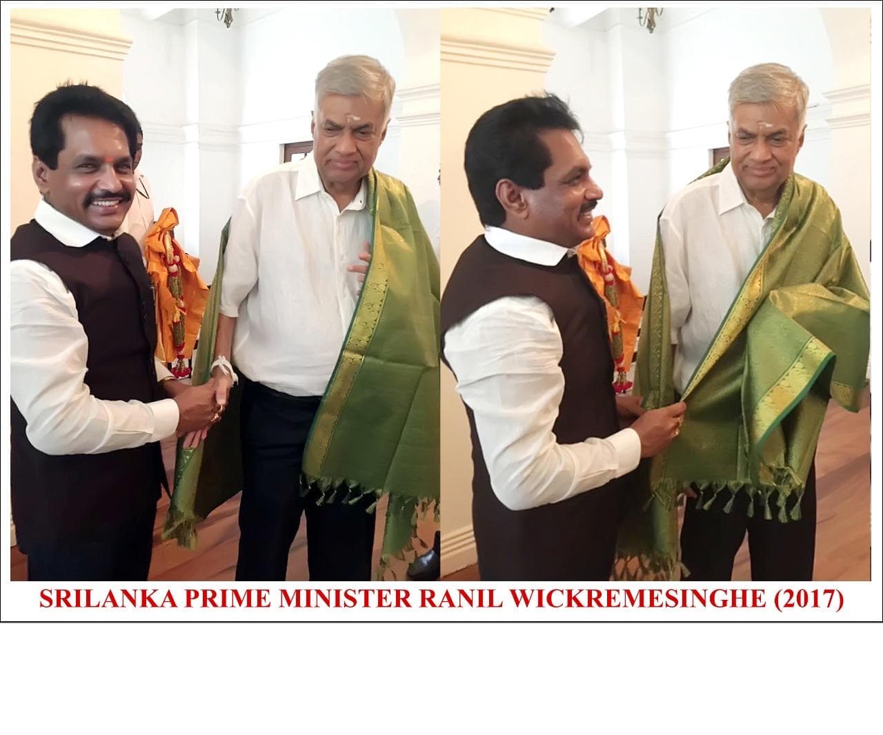 Picture with Sri Lankan Former Prime Minister Ranil Wickremesinghe